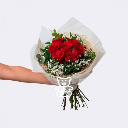 Ramo de 7 Rosas Rojas